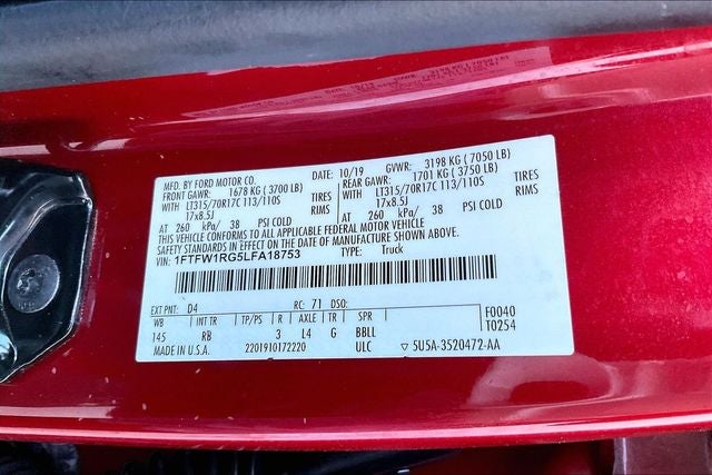 2020 Ford F-150 Raptor