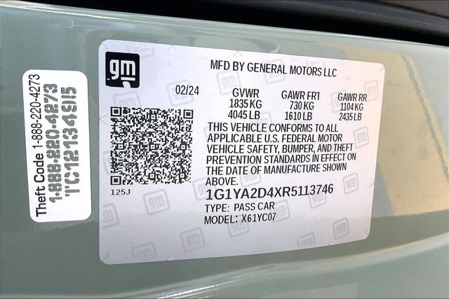 2024 Chevrolet Corvette Stingray 1LT