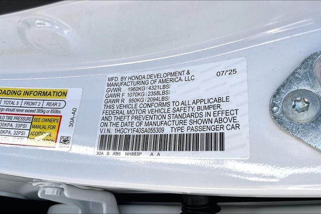 2025 Honda Accord SE