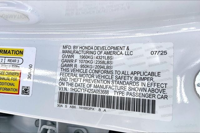 2025 Honda Accord SE