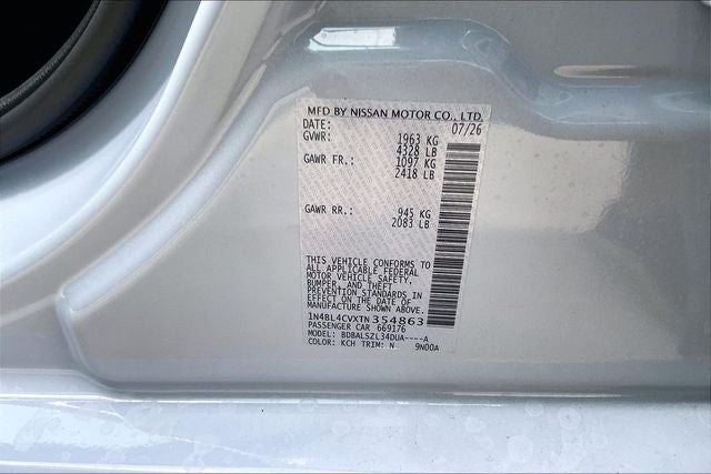 2026 Nissan Altima 2.5 SR
