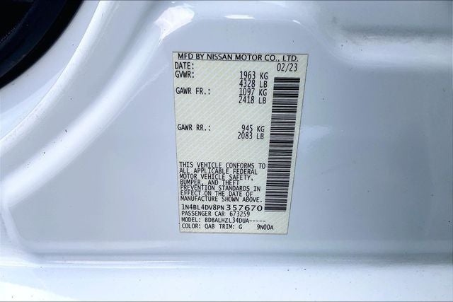 2023 Nissan Altima 2.5 SV