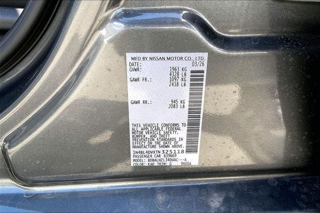 2026 Nissan Altima 2.5 SV