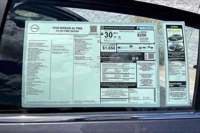 2026 Nissan Altima 2.5 SV