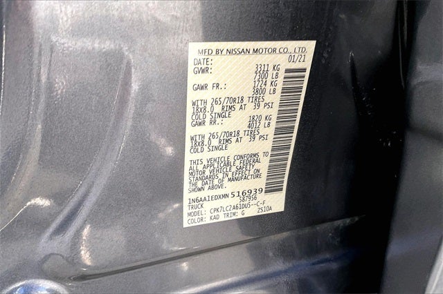 2021 Nissan Titan SV