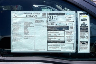 2026 Nissan Frontier SV