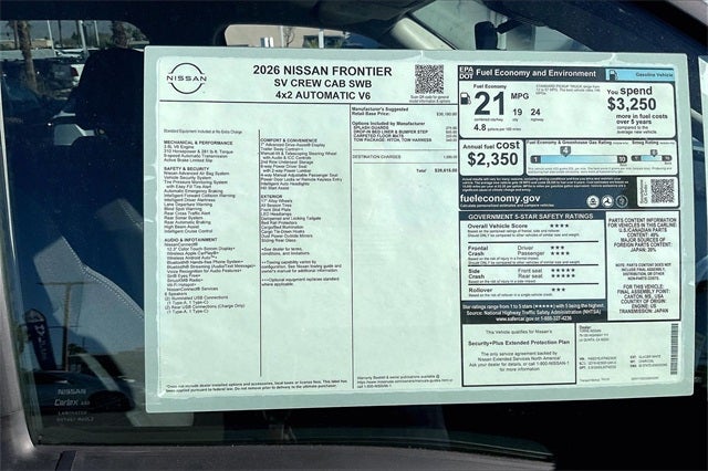 2026 Nissan Frontier SV