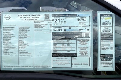 2026 Nissan Frontier PRO-X