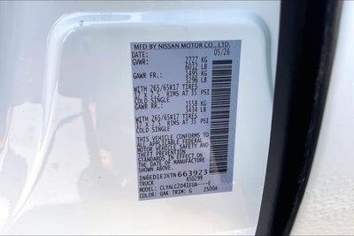 2026 Nissan Frontier SV
