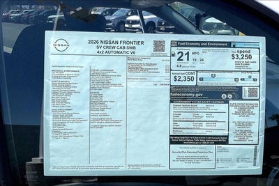 2026 Nissan Frontier SV