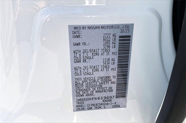 2026 Nissan Frontier SV