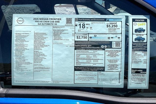 2026 Nissan Frontier PRO-4X
