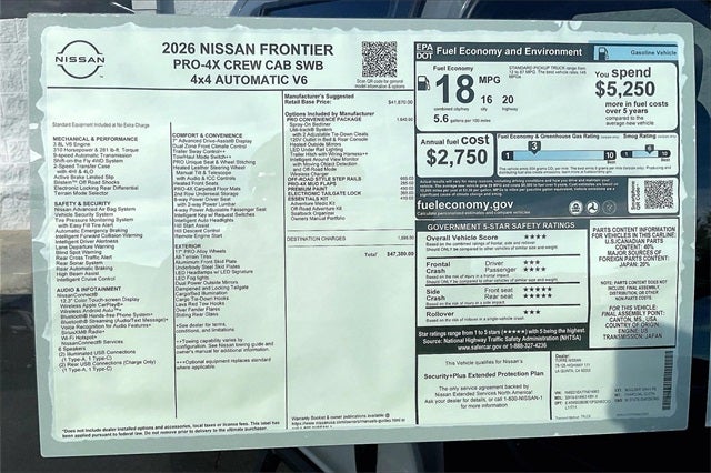 2026 Nissan Frontier PRO-4X