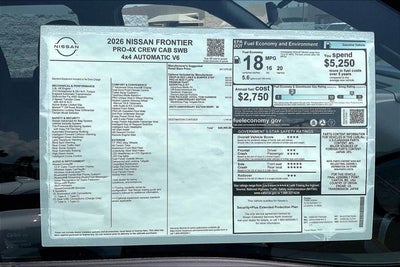 2026 Nissan Frontier PRO-4X