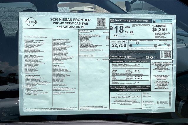 2026 Nissan Frontier PRO-4X