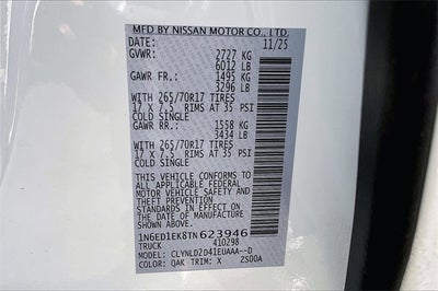 2026 Nissan Frontier PRO-4X