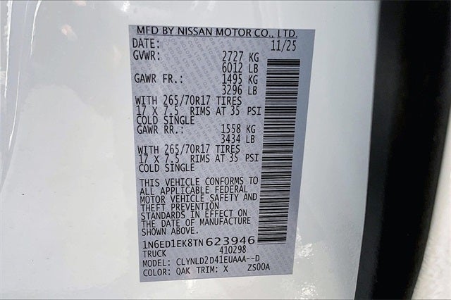 2026 Nissan Frontier PRO-4X