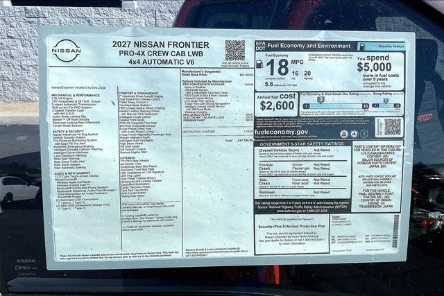 2027 Nissan Frontier PRO-4X