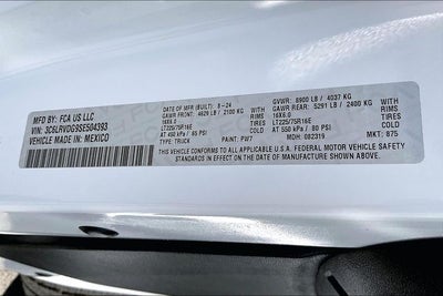 2025 RAM ProMaster 2500 High Roof 159 WB
