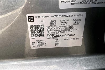 2022 Chevrolet Silverado 1500 LTD Custom