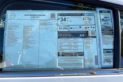 2025 Nissan Sentra SV