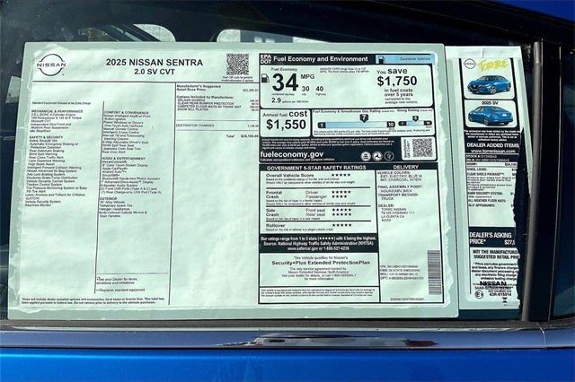 2025 Nissan Sentra SV