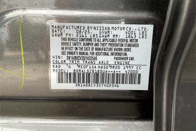 2025 Nissan Sentra SV