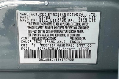 2025 Nissan Sentra SR