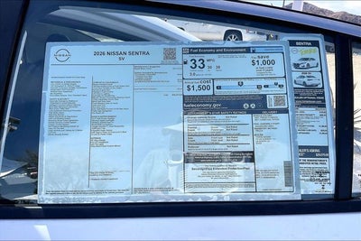 2026 Nissan Sentra SV