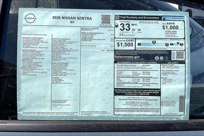 2026 Nissan Sentra SV