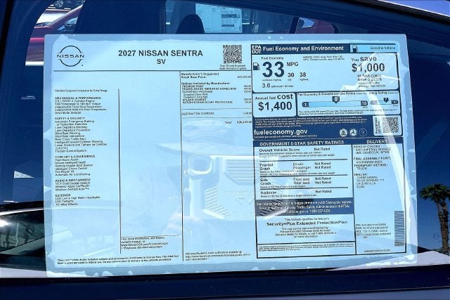 2027 Nissan Sentra SV