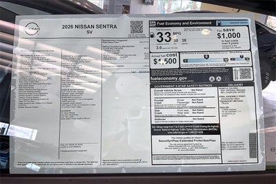 2026 Nissan Sentra SV
