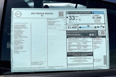 2027 Nissan Sentra SV