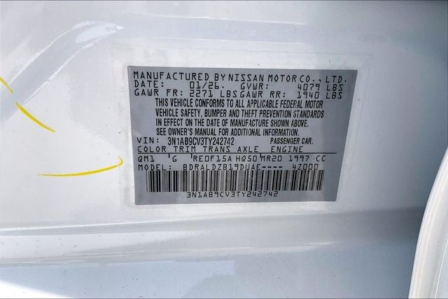 2026 Nissan Sentra SV