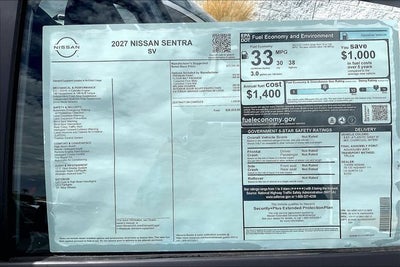2027 Nissan Sentra SV