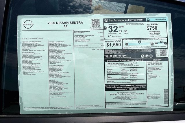 2026 Nissan Sentra SR