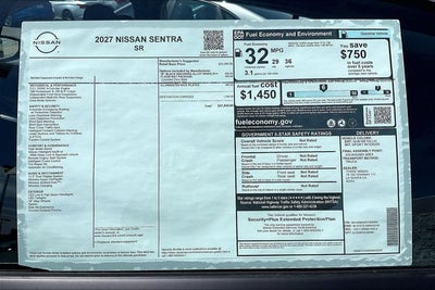 2027 Nissan Sentra SR