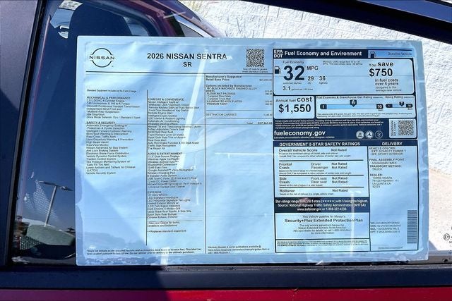 2026 Nissan Sentra SR