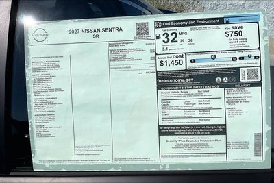2027 Nissan Sentra SR