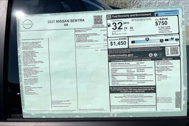 2027 Nissan Sentra SR