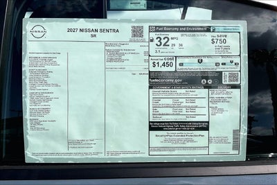 2027 Nissan Sentra SR