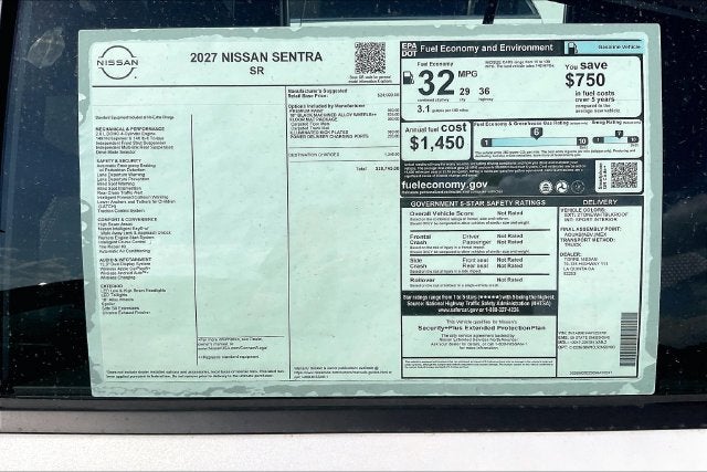 2027 Nissan Sentra SR