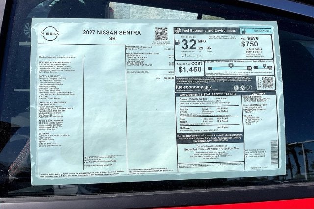 2027 Nissan Sentra SR