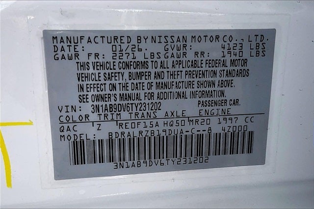 2026 Nissan Sentra SR