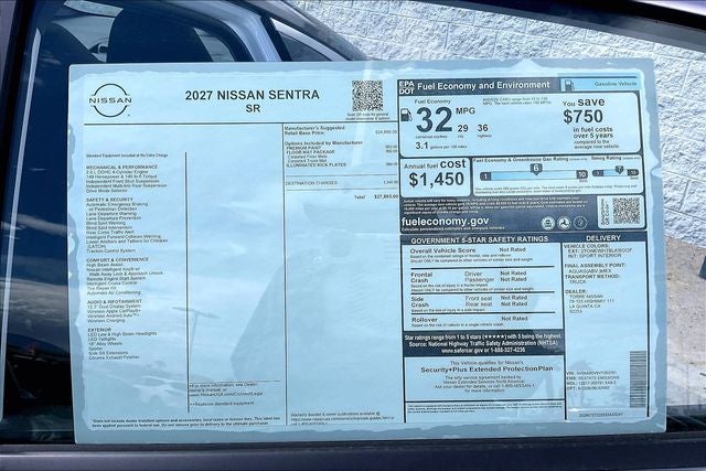 2027 Nissan Sentra SR