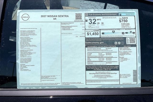 2027 Nissan Sentra SR