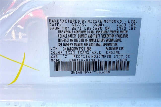 2026 Nissan Sentra SR