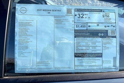 2027 Nissan Sentra SR