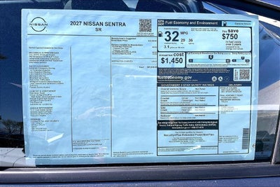 2027 Nissan Sentra SR