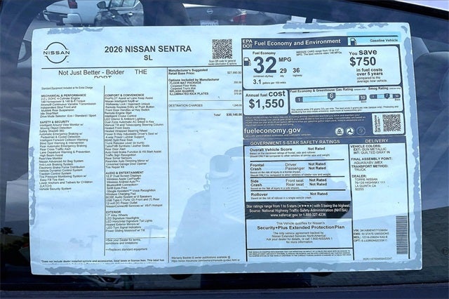 2026 Nissan Sentra SL